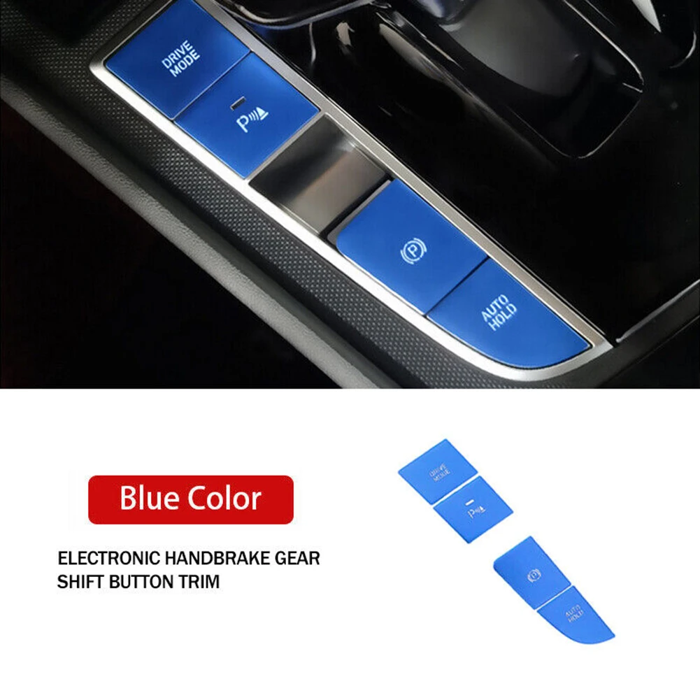 1 Set Car Gear Shift Button Cover Trim For Hyundai Elantra CN7 2020 2021 Alloy Gear Shift Button Cover Trim Interior Accessory