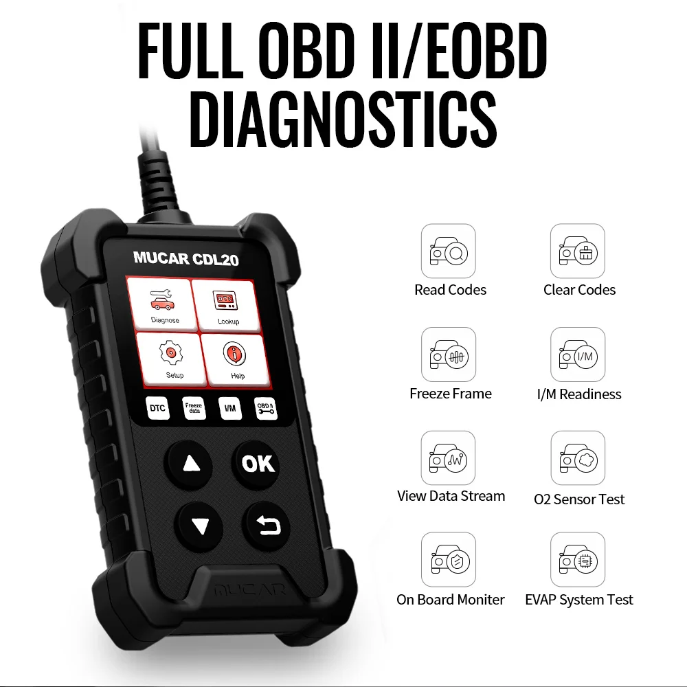 

MUCAR CDL20 Automend Pro OBD2 Car Scanner Auto Diagnostic Tool Fault Code Reader OBD2 Vehicles Diagnosis Tool DIY Engine Tester