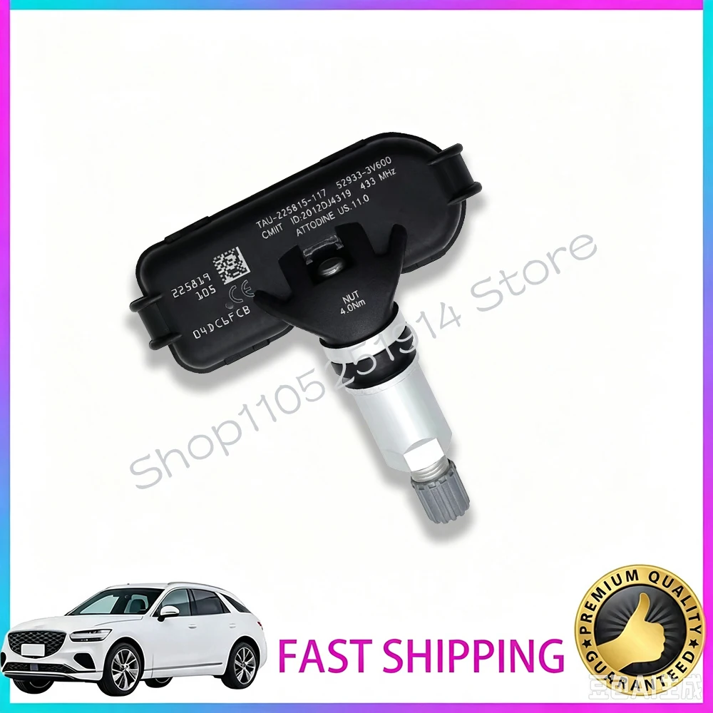 Фото Датчик TPMS 52933-3V600 для Hyundai Grandeur [HG] 2011-2014, I40 [VF] 2014-2019, Kia Rio [UB] 2011-2017, 433 МГц, датчик давления в шинах. №2