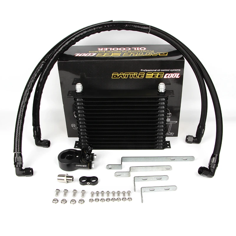 

Battle Bee Engine Oil Cooler Kit For TOYOTA 1JZ 2JZ Engine Radiator Oil Filter Sandwich Plate Adapter