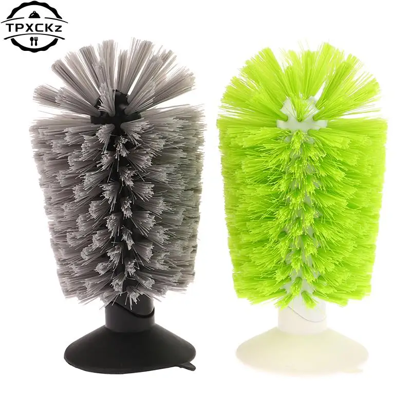 

Cup Scrubber Glass Cleaner Bottles Brush 2 In 1 Drink Glass Brush Cleaning Appliance Cleaning Brushes Kitchen Sink Accessories