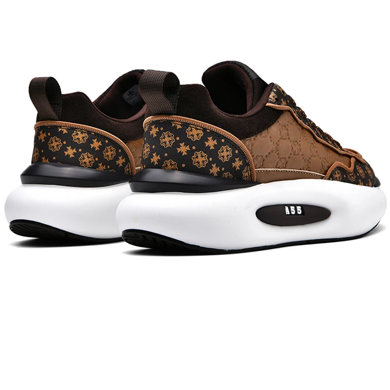 Brand Men Skateboarding Shoes Thick Sole Flat Sneakers Leather Male Luxury Shoes Zapatillas Hombre Rubber Boots Man Sport Shoes