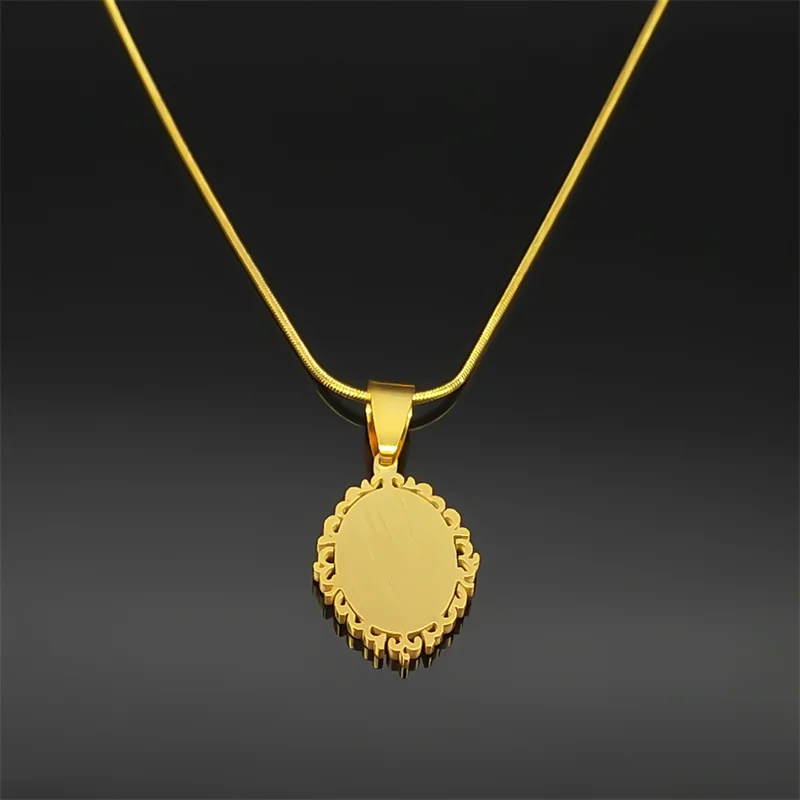 Католическое ожерелье Девы Марии для мужчин и женщин из нержавеющей стали