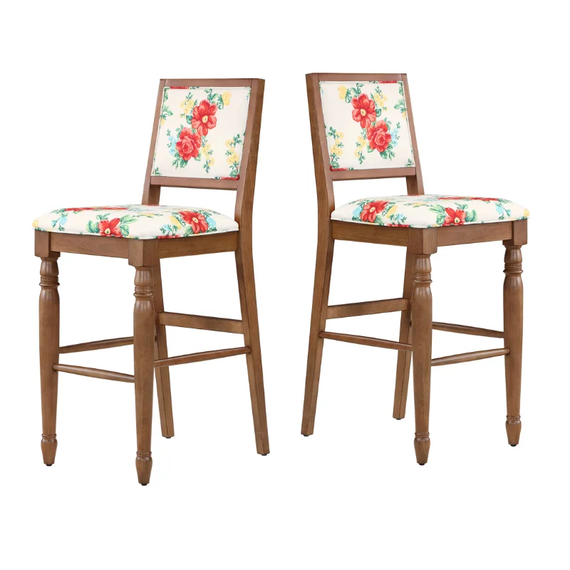 

The Pioneer Woman Vintage Floral Bar Stools, Set of 2