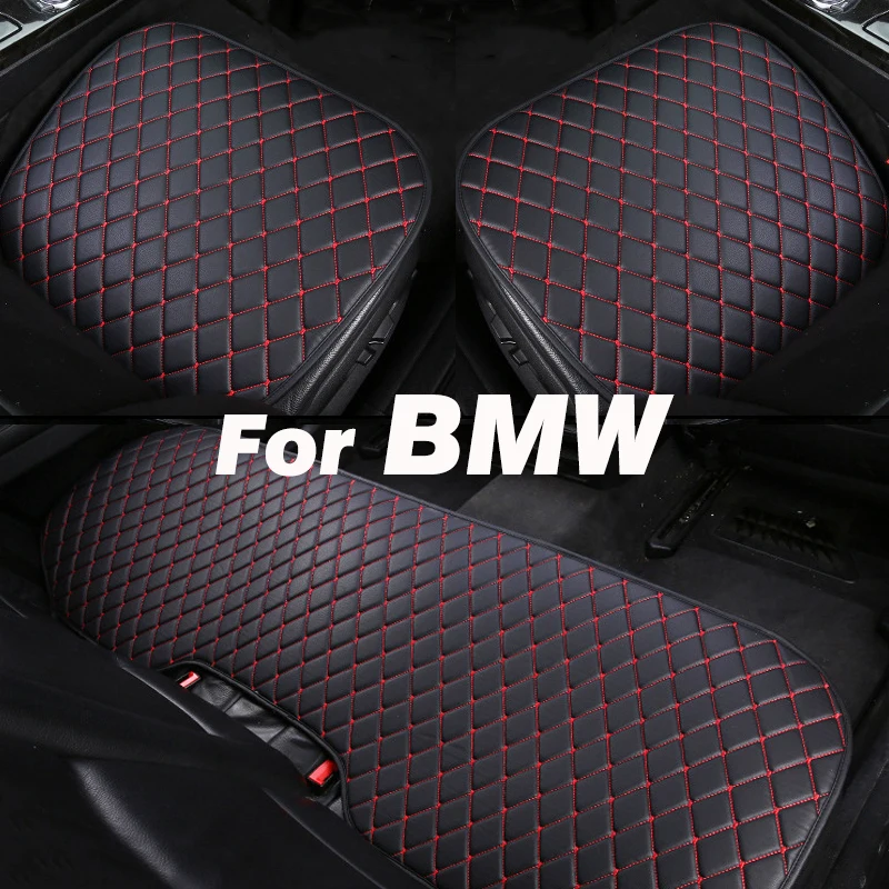 Universal Car Seat Cover PU Leather Auto Cushion Protector Mat Interior Parts For BMW 3 5 7 Series E30 E46 E90 E91 E92 E93 E60