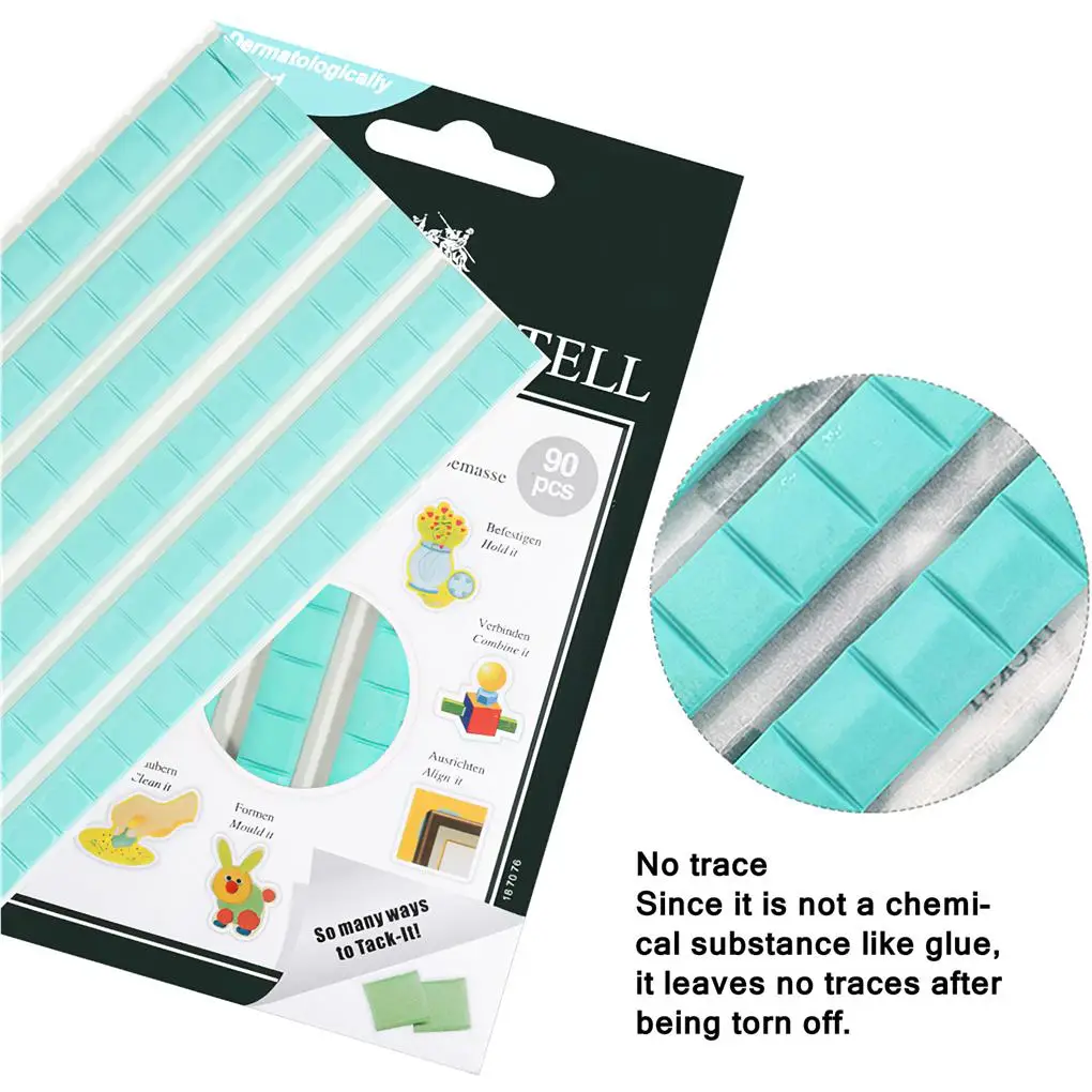 

2pcs Nail Clay Multipurpose Adhesive Non-toxic Reusable and Removable Adhesive for Home Makeup Beauty