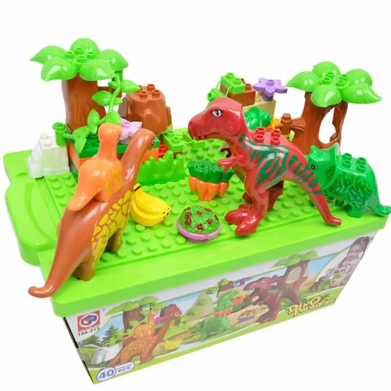 Креативный динозавр Юрского периода рай мир животные лесное дерево детские