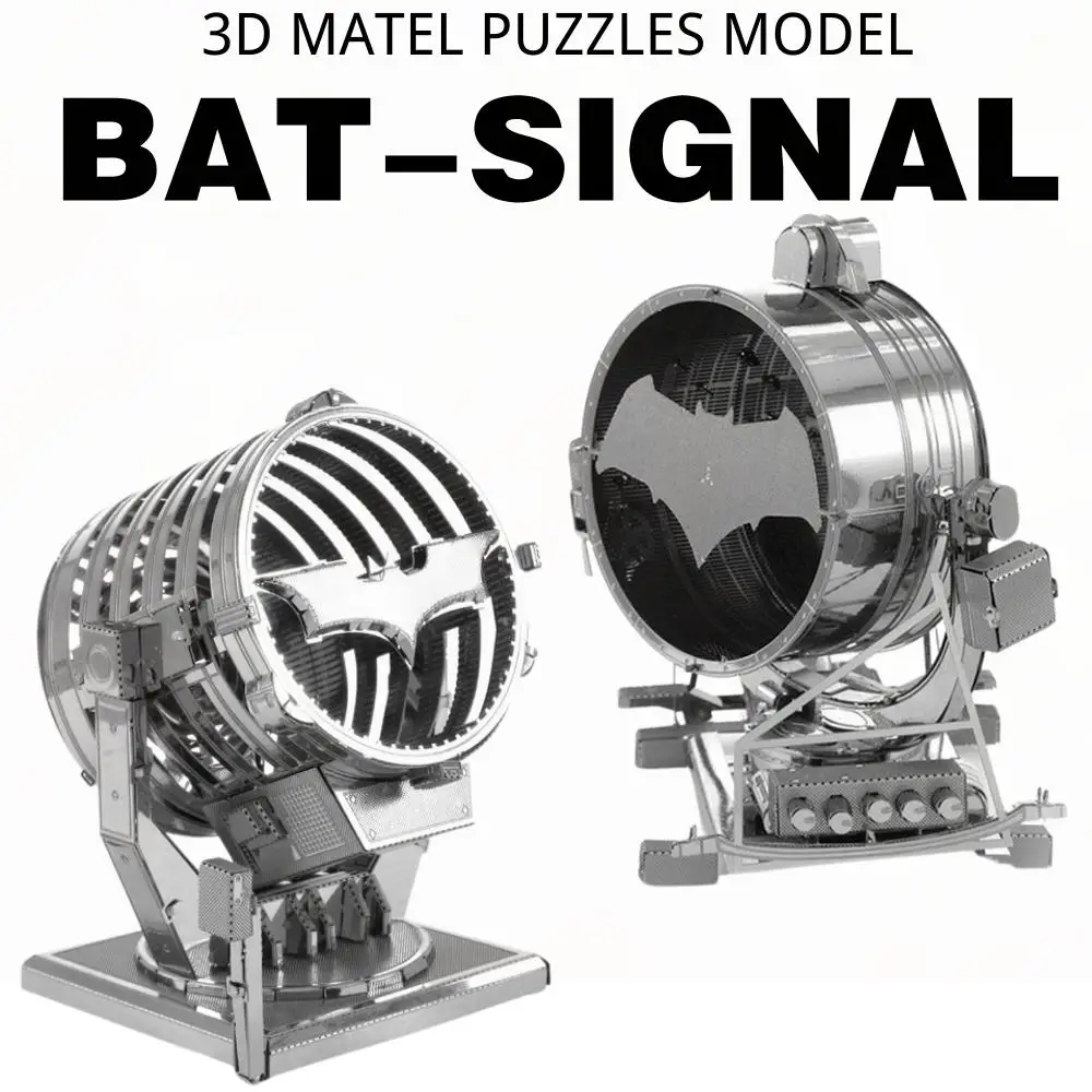 Металлический 3D-пазл Бэтмен, наборы для дубинки, барабан, бас-пианино, модель электрической гитары ручной работы для взрослых, развивающие игрушки, пазлы