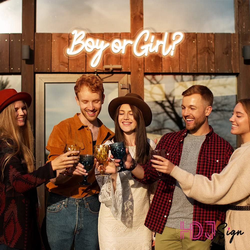 

Boy or Girl Neon Sign for Wedding Neon Led Lights Sign Bedroom Decoration Party Living Room Wall Decor Neon Night Lamps