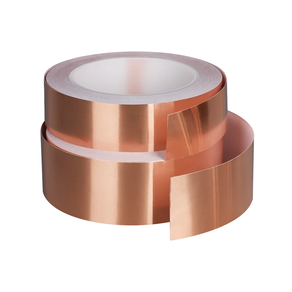 Лента из медной фольги однопроводящая односторонняя самоклеящаяся
