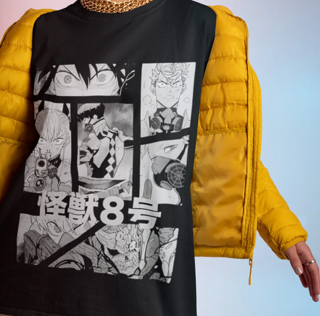 Kaiju N 8 футболка Мина аширо рубашка аниме Кафка Хибино Soshiro Hoshina