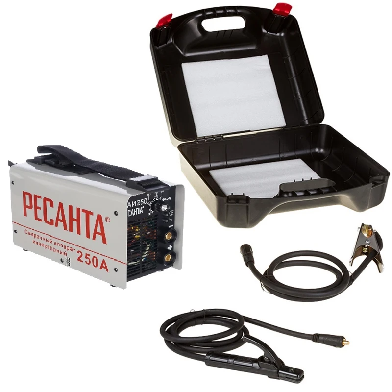 Inverter welding machine RESANTA SAI 250 IN A CASE Semi-automatic for inverter Spot Tig machines Resanta mini | Инструменты