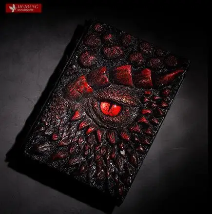 

Creativity 3d Handmade Magic Resin Animated Dragon Book Cover Notebook Hand Account Book 3D Dragon Relief Diary Book
