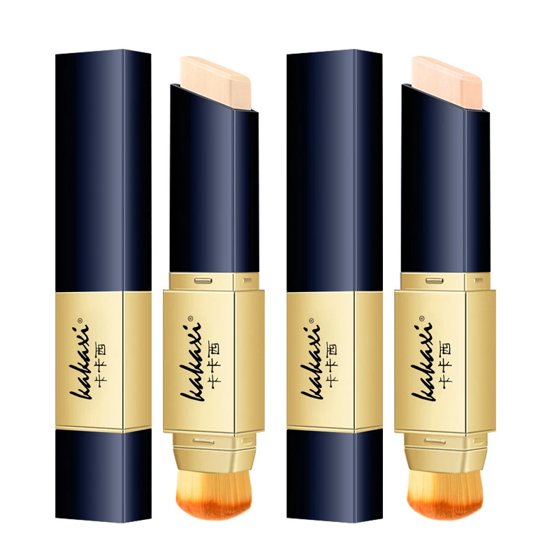 

Double-head Color-changing Moisturizing Concealer Stick Foundation Cream with brush Full Coverage Makeup Liquid Concealer TSLM2