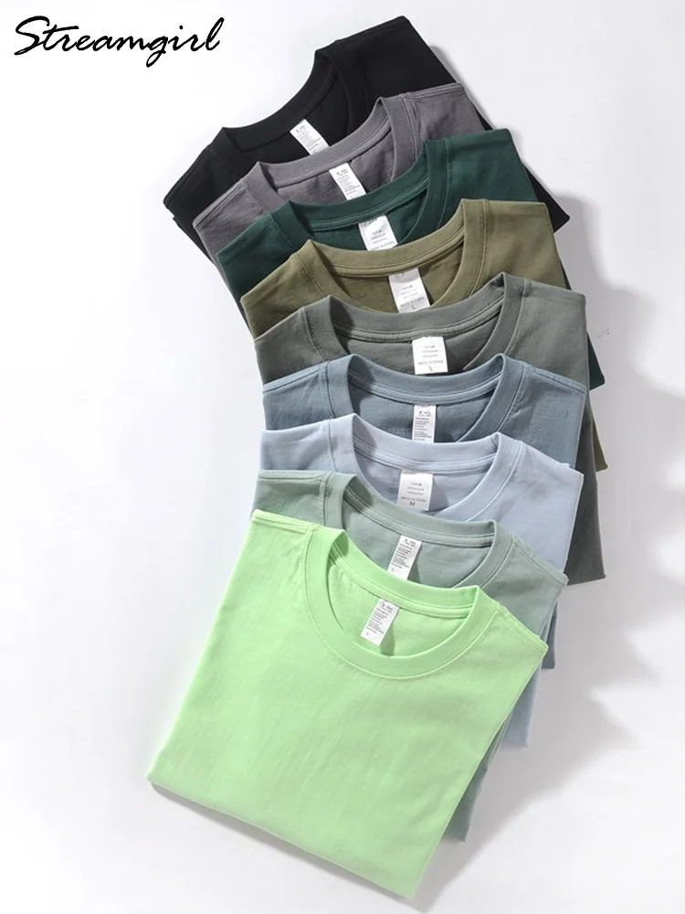 

Футболка Streamgirl женская оверсайз с коротким рукавом, Свободный Топ из 100% хлопка, Базовая рубашка для женщин, на лето