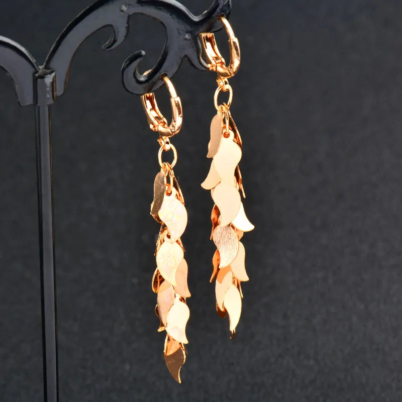 

LEEKER korean fashion Star Flower Teardrop Gold Color Hoop Earrings For Women Mixed Style Drop Earring Fashion Jewelry 489 LK6