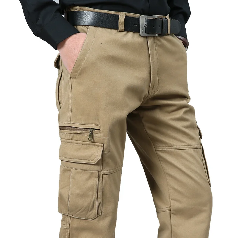 

Men's Loose Multi-pocket Casual Overalls Plus Size Four Seasons Cotton Trousers Outdoor Long