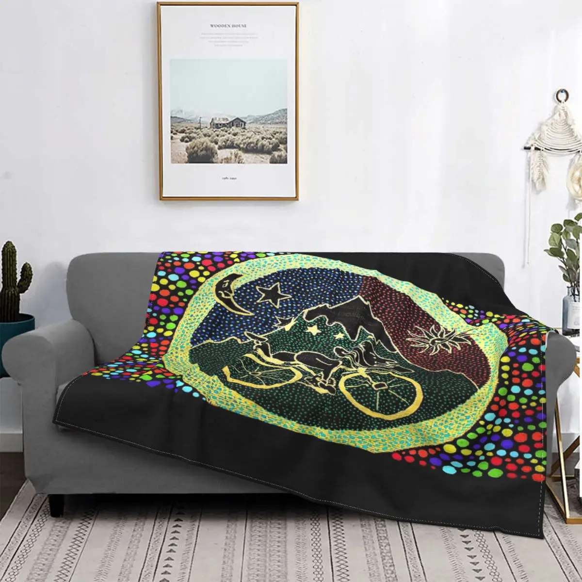 

Manta a cuadros de arcoicris, manta de forro polar de playa, colcha para cama