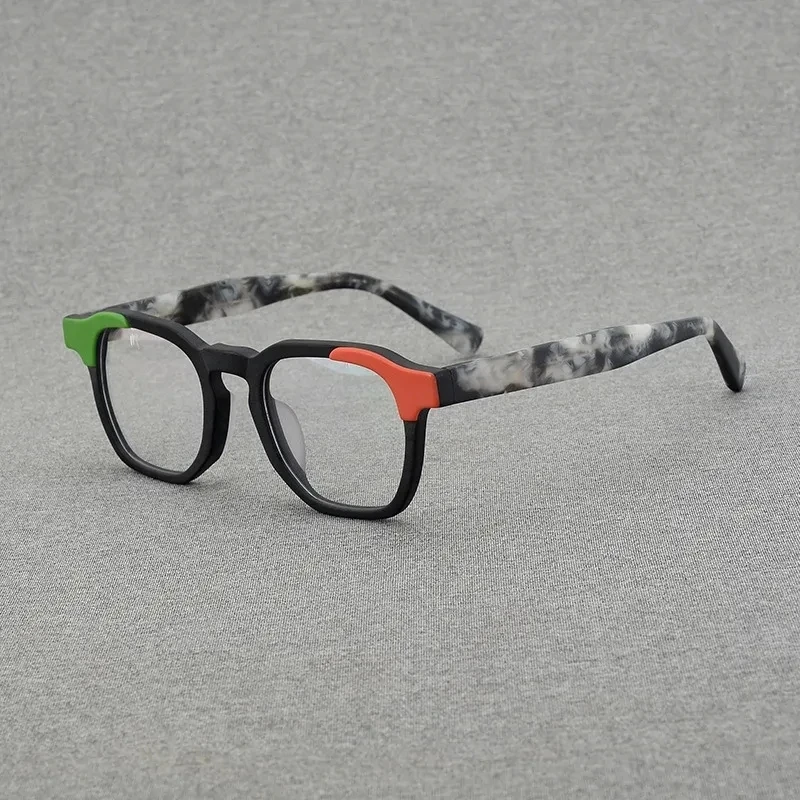 

Multicolour Circular acetate glasses frame men designer optical eyewear Myopia reading women Classical ​personalized eyewear