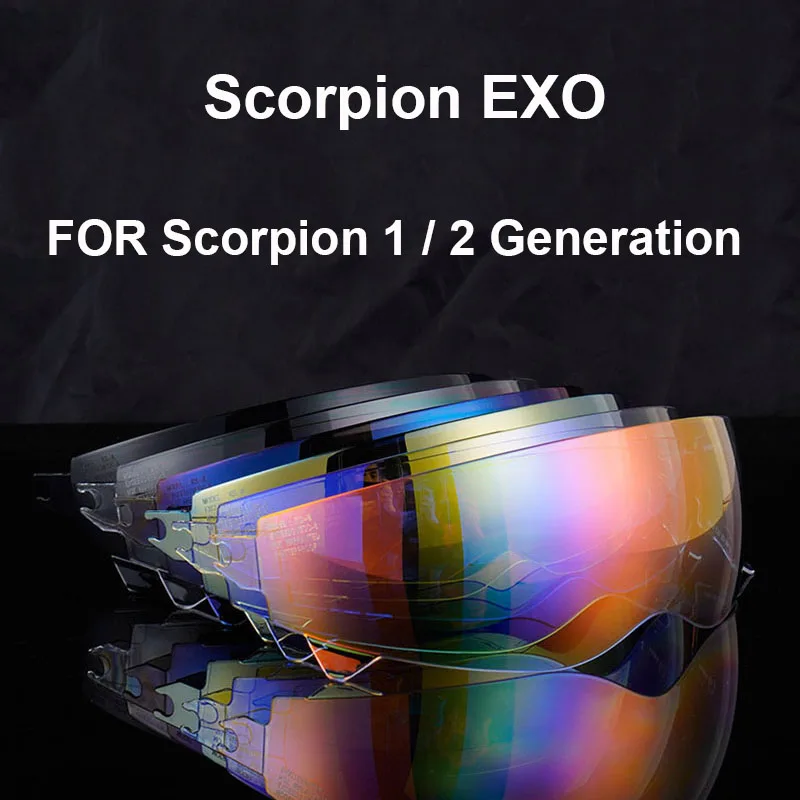 

Scorpion EXO Combat/Covert-X Accessories Anti-UV Motorcycle Helmet Visor Lens Shield Retro Scorpion Lens Cascos Para Moto