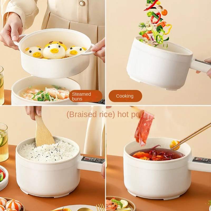 Electric Cooking Pot Intelligent Reservation Multi-function Cooking Electric Frying Non-stick Long Handle Electric Cooking Pot enlarge