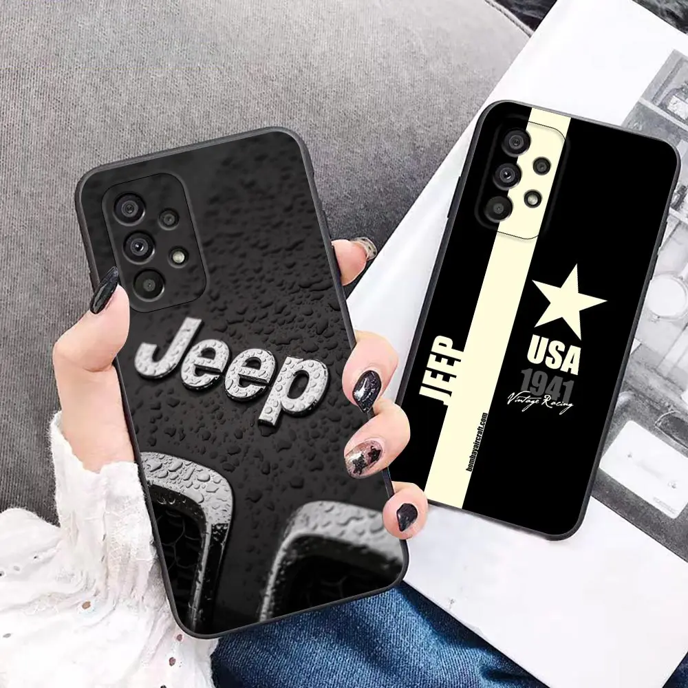 

Funda Case for Samsung A73 A53 A33 A23 A52 A72 A22 A32 A12 A42 A71 A51 A91 A41 A31 4G 5G Case American Off-Road Vehicle J-JEEP-P