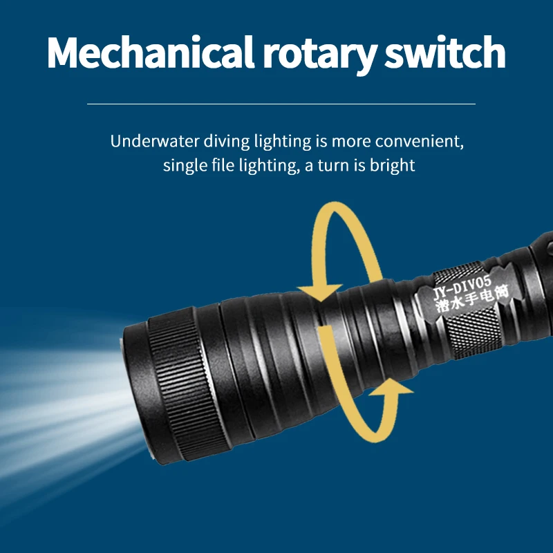 Фонарик из алюминиевого сплава для дайвинга