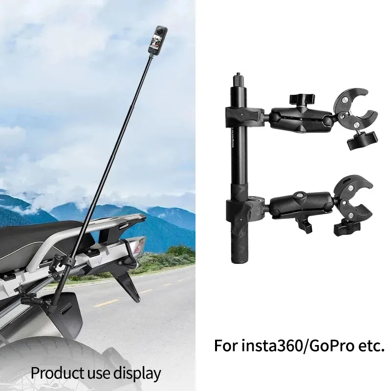 

Motorcycle Bike Invisible Selfie Stick Monopod Handlebar Mount Bracket for Insta360 X3 One X2 RS GoPro 11 Mini 9 DJI Accessories