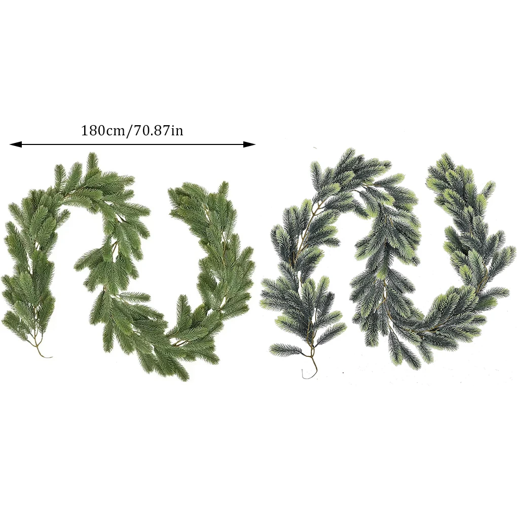180 см искусственная сосновая гирлянда Norfolk зеленая рождественская лоза