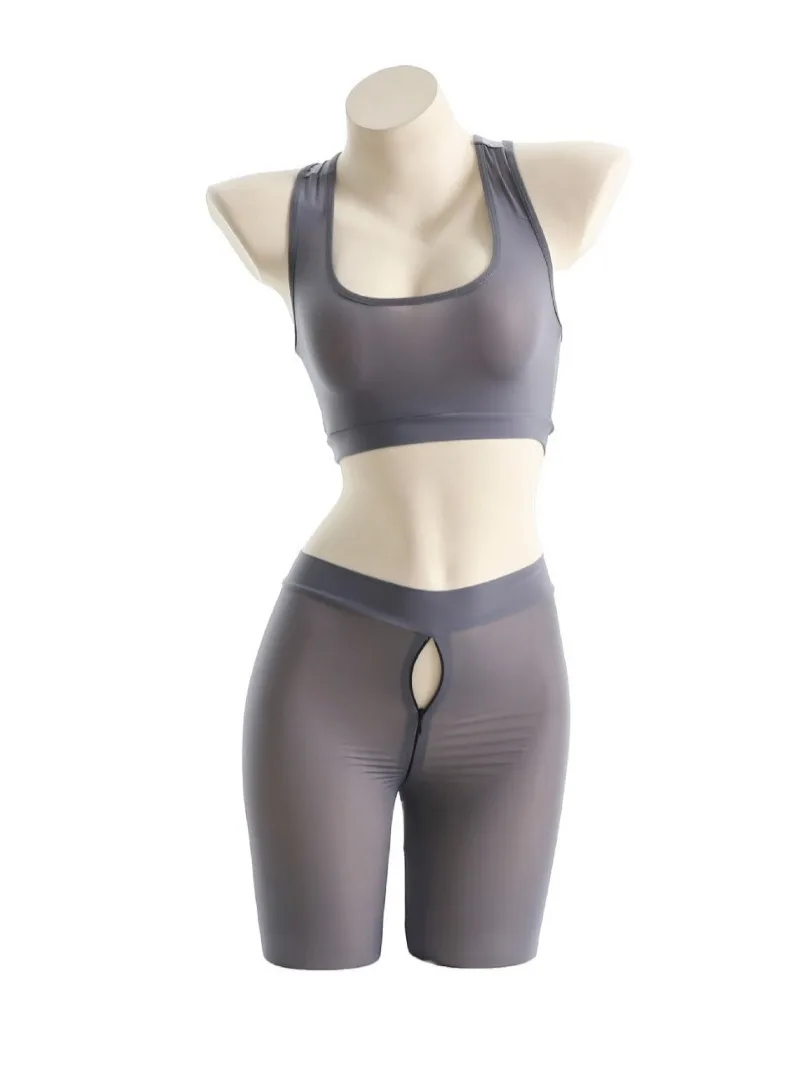 Экзотическая летняя модная женская одежда стильная Прозрачная майка однотонная