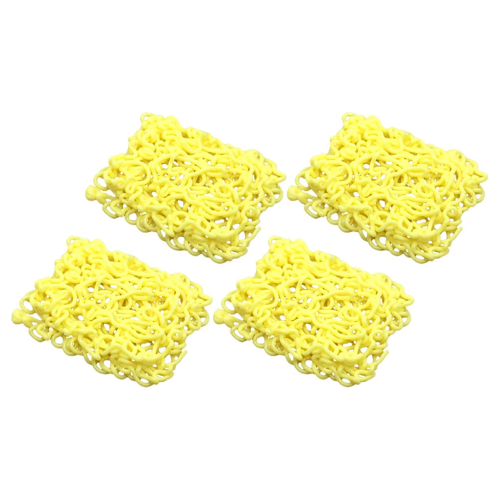 

4 Pcs Instant Noodle Model Mini Decor Fake House Baby Supplies Silica Gel Artificial Child Food Modeling Prop