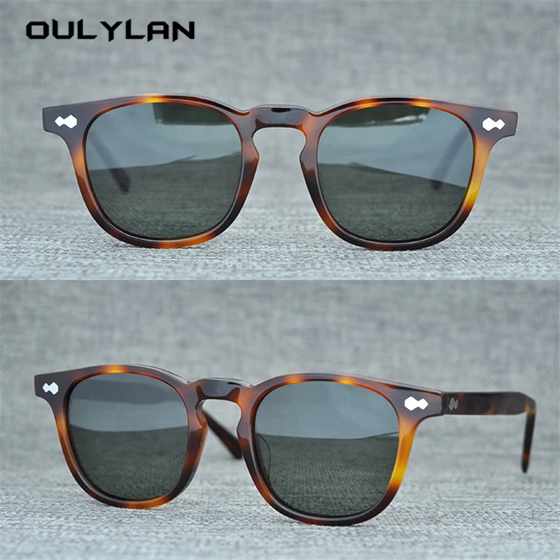 

OULYLAN Gregory Peck Polarized Sunglasses Women Vintage Sport Driving Sun Glasses for Men Green Round Fashion Eyeglasses Ladies