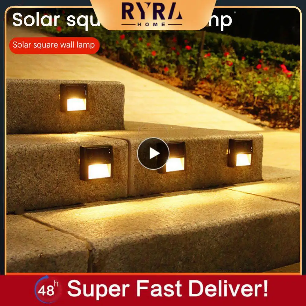 

Solar Step Lights Ip65 Waterproof Led Stairs Light Super Bright High Brightness Outdoor Garden Decoration Wall Lamp Railing Lamp