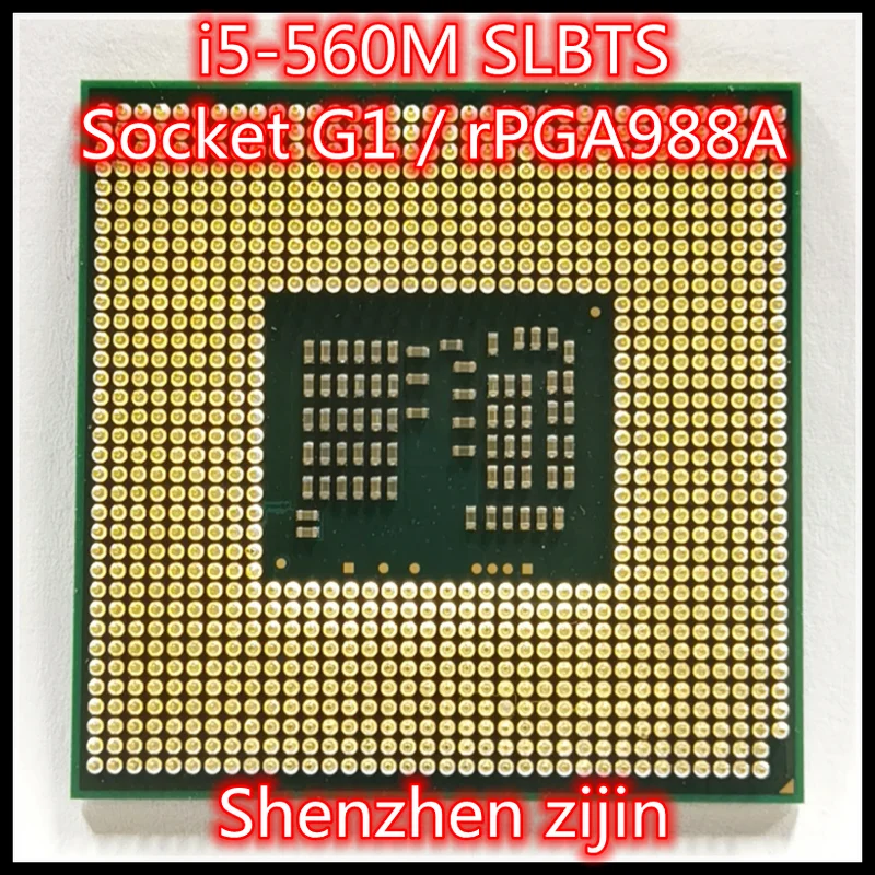 

i5-560M i5 560M SLBTS 2.6 GHz Dual Core Quad Thread CPU Processor 3W 35W Socket G1 / rPGA988A