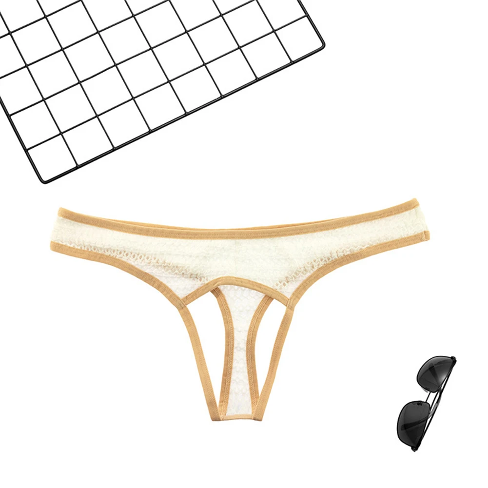 

Мужские прозрачные кружевные брифы, брифы, нижнее белье с карманом для брюк, Стринги с открытой промежностью, Стринги