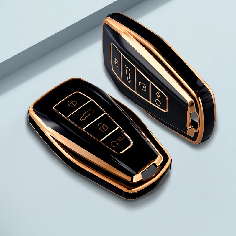 Мягкий защитный чехол для автомобильного ключа из ТПУ для Geely Coolray X6 X7 EX7 2024 Geometry C Emgrand UV GT GC9 Starray, аксессуары, брелок для ключей