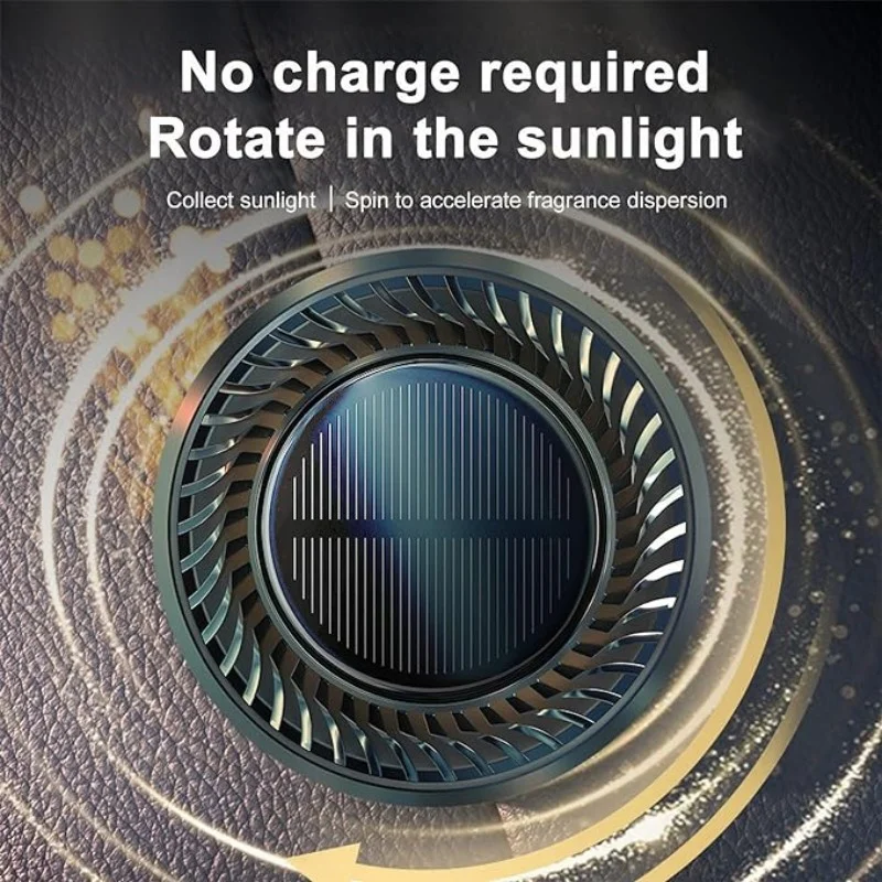 Солнечная автомобильная ароматерапия солнечный автоматический вращающийся
