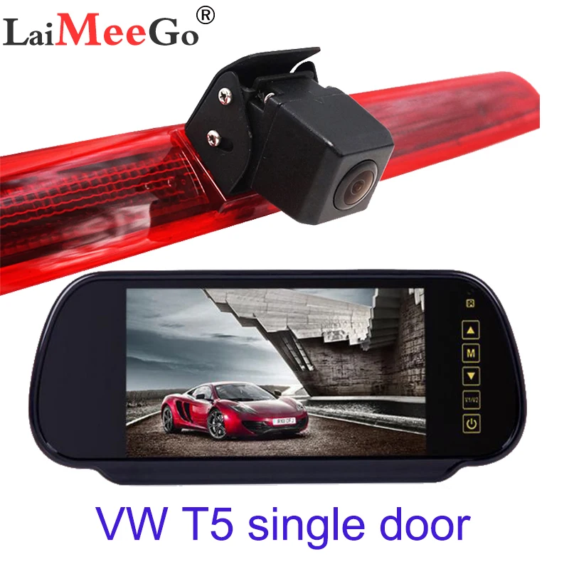 

Car Waterproof High Brake Light Reversing Camera Rear View Camera for VW T5 single Camera work with 4.3" 5" 7" TFT Car Monitor