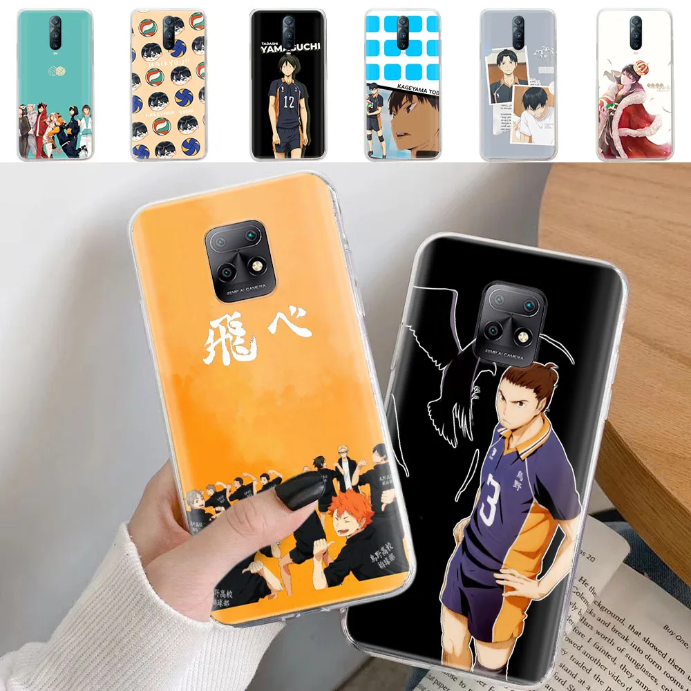 

Transparent Case for Motorola Moto E4 E5 Z2 Play GO G 5G Power G4 G6 Plus Haikyuu Anime