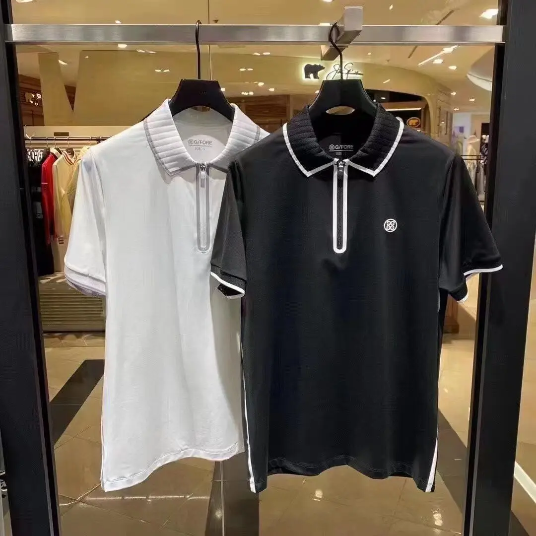 2022 Spring summer golf men's short sleeve T shirt outdoor sports custom quick drying fabric short sleeve quality is good