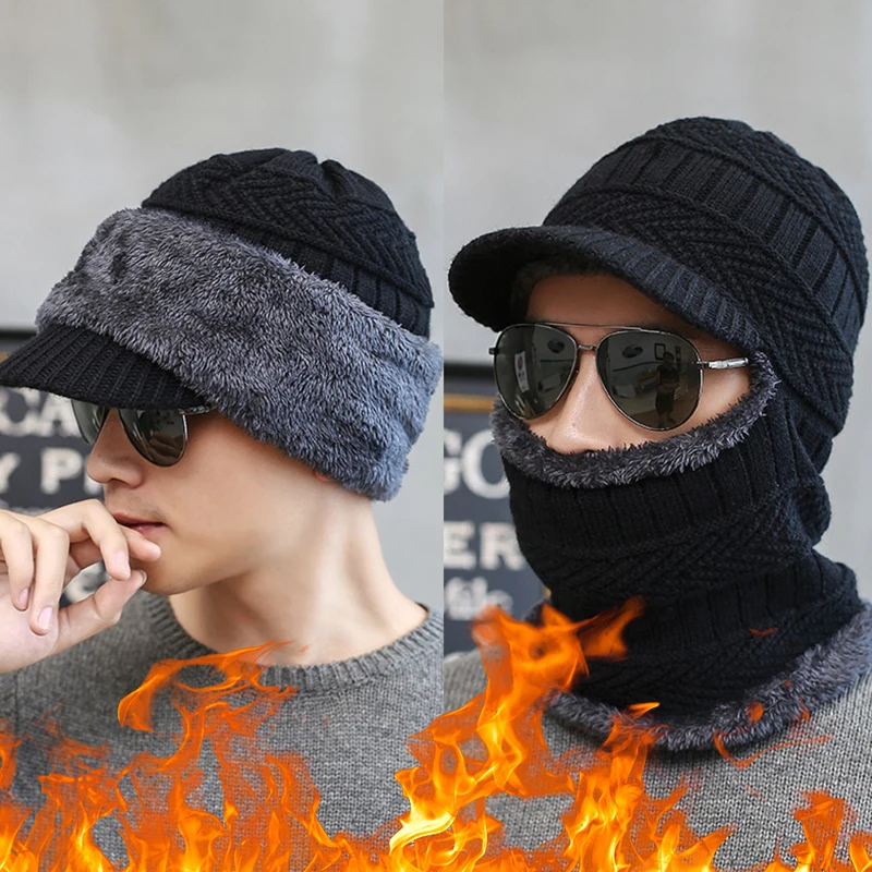 Winter Hat Skullies Beanies Hats Winter Outdoor Beanies For Men Women Wool Scarf Caps Balaclava Mask Gorras Bonnet Knitted Hat 2 Winter Hat Skullies Beanies Hats Winter Outdoor Beanies For Men Women Wool Scarf Caps Balaclava Mask Gorras Bonnet Knitted Hat 2