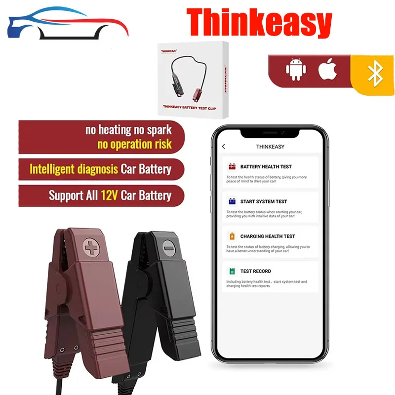 Оригинальный THINKCAR Thinkeasy OBD2 автомобильные диагностические инструменты Bluetooth