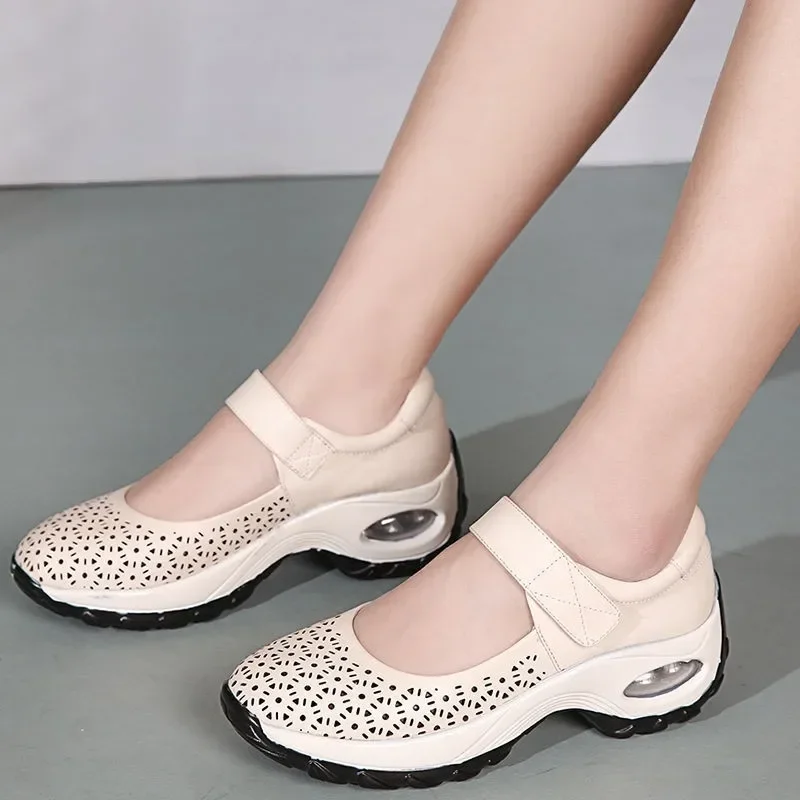 

Кроссовки женские сетчатые, уличные удобные дышащие, повседневная спортивная обувь, белые, осень