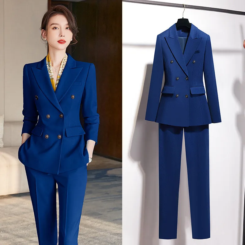 

Suit Pants Suit Women 2022 Spring And Autumn New Fashion Casual Suit Jacket Professional High Waist Casual Pants Two-piece Suit