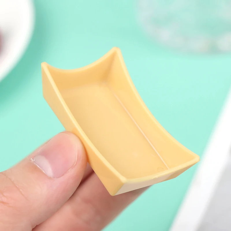 

1Pc 1:12 Dollhouse Miniature Plastic Plate Food Fruit Tray Cups Tray Doll Kitchen Decor Toy Hot sale