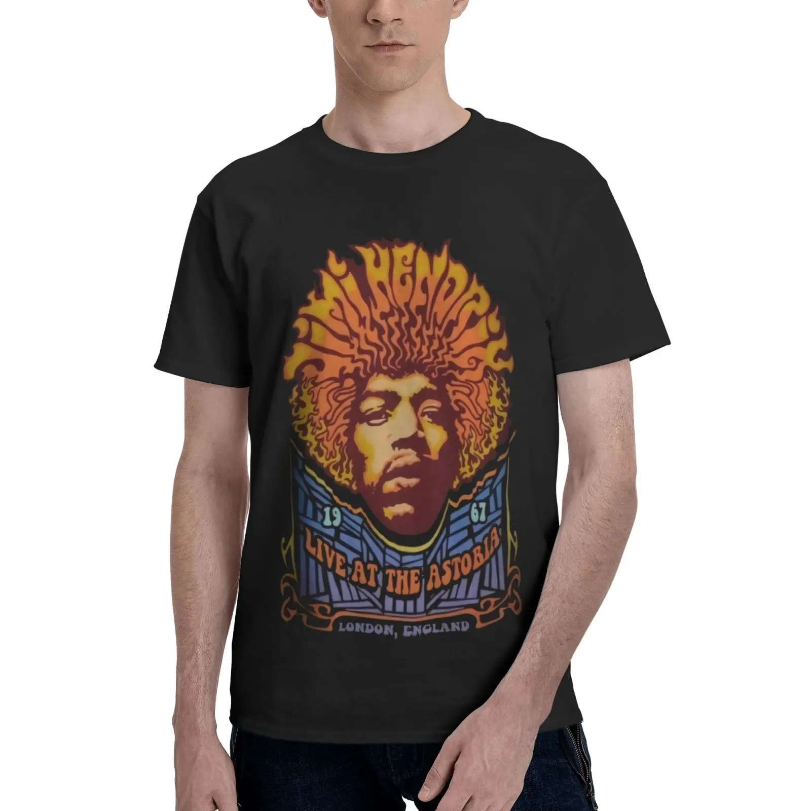 

Мужская футболка Dikir Hendrix Live Di Astoria Бару, футболка оверсайз с принтом манги, Женская Мужская футболка, футболка для мужчин, футболка оверсайз
