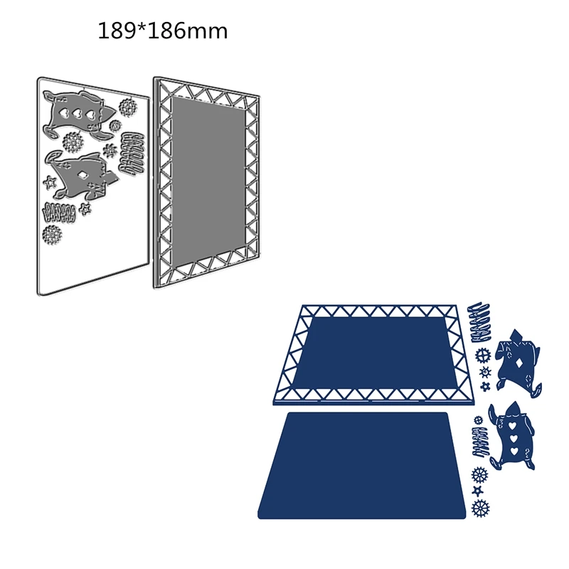 

Комбинация 2022 металлическая высекальная штамповка для скрапбукинга шахматная игра тиснение Горячая фольга рамка карточка ремесло без штампа
