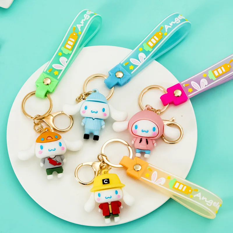 

Милые аксессуары Sanrio, милый мультяшный брелок в виде коричной ленты, украшение для сумки, милые Аниме Игрушки для девочек, подарок на день ро...