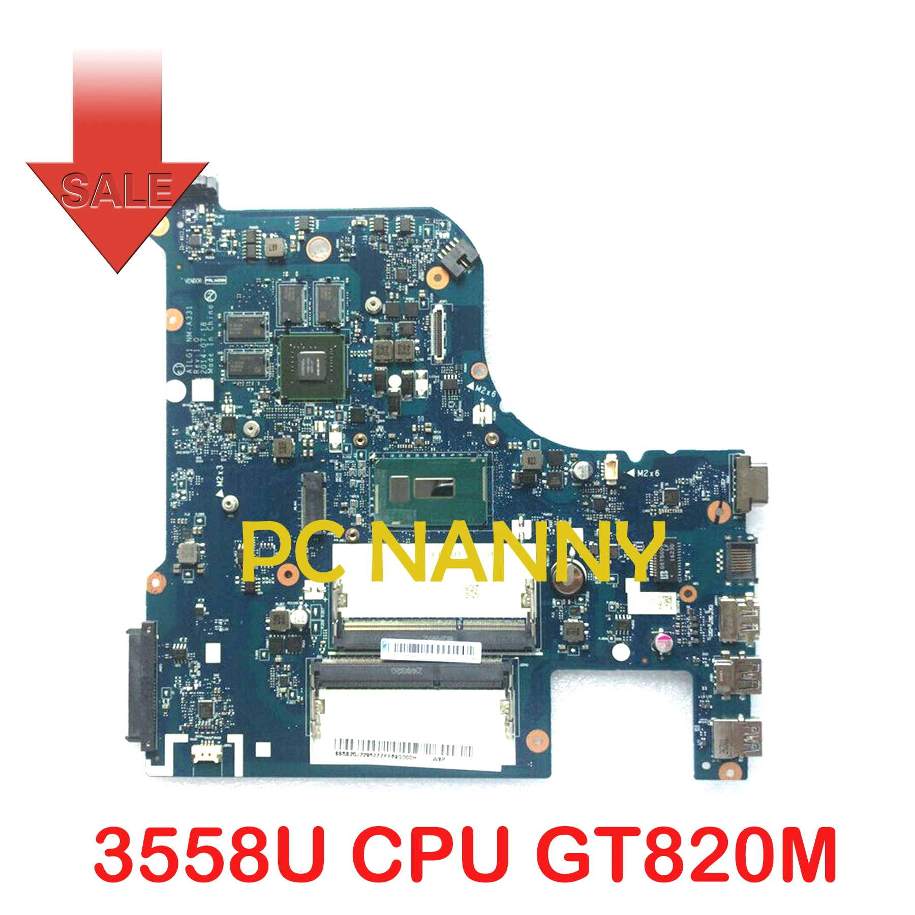 

Материнская плата для ноутбука lenovo g70-80 B70-80 z70-80 3558U CPU GT820M