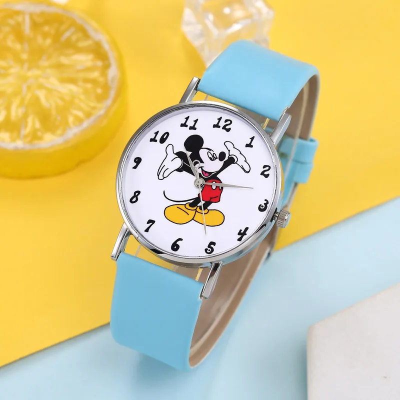 Фото Новые детские часы Disney с Микки Маусом, аналоговые цифровые часы с персонажем мультфильма Микки Маус, электронные кварцевые часы для мальчиков и девочек, подарки для детей №4